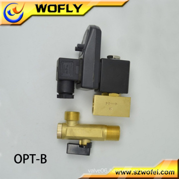 2/2 way 1/2 air compressor auto drain valve with timer